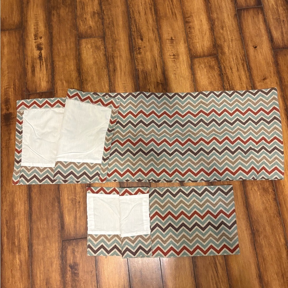 Chevron Paterson Window Valance